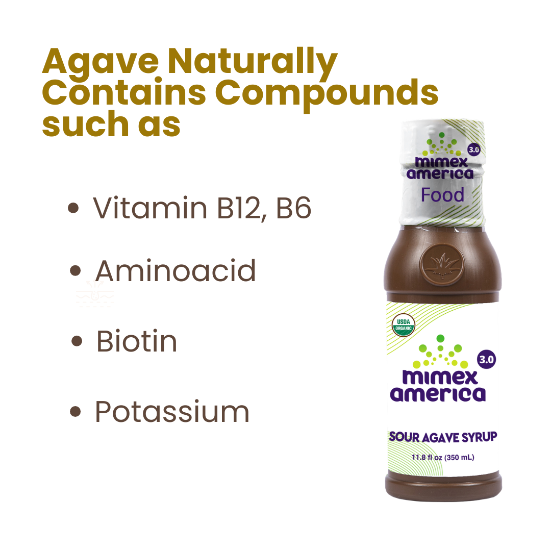 Mimex America | 3 Bottles | Single-Ingredient Agave Food for Daily Nutrition
